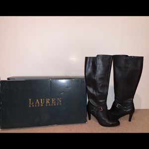 RALPH LAUREN HIGH BOOTS W/ HEEL